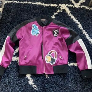 Purple Louis Vuitton Bomber Jacket